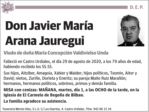 Javier María Arana Jauregui