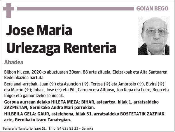 Jose Maria Urlezaga Renteria