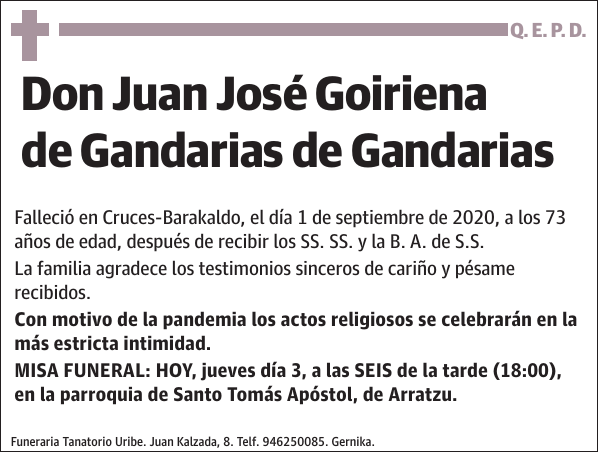 Juan José Goiriena de Gandarias de Gandarias