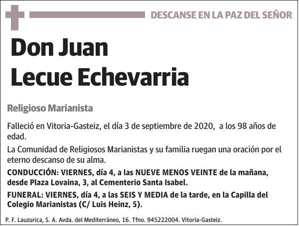 Juan Lecue Echevarria