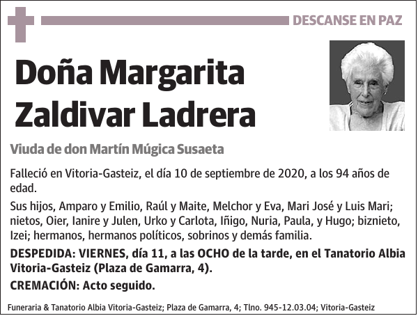 Margarita Zaldivar Ladrera