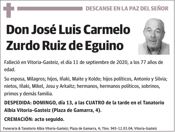 José Luis Carmelo Zurdo Ruiz de Eguino