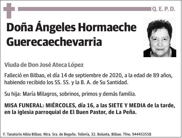 Ángeles Hormaeche Guerecaechevarria