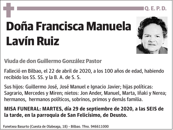 Francisca Manuela Lavín Ruiz