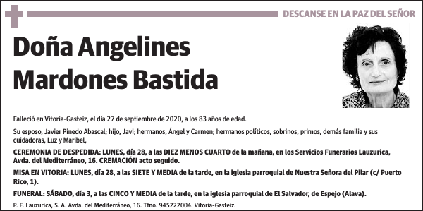 Angelines Mardones Bastida