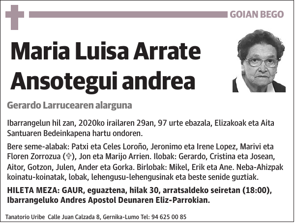 Maria Luisa Arrate Ansotegui