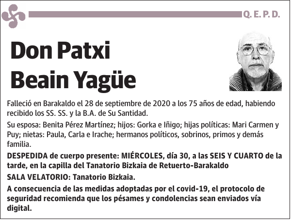 Patxi Beain Yagüe