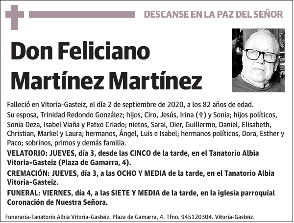 Feliciano Martínez Martínez