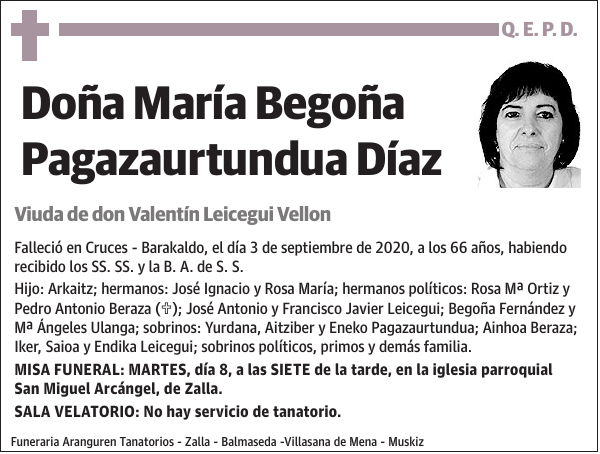 María Begoña Pagazaurtundua Díaz