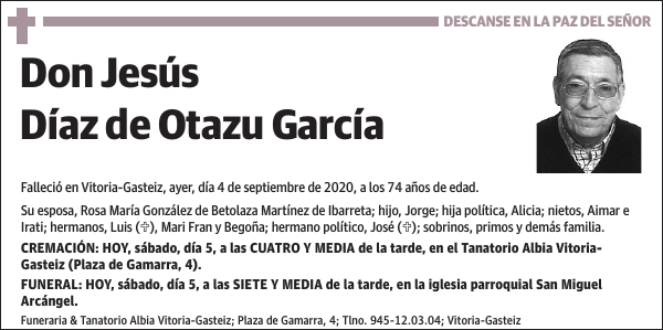 Jesús Díaz de Otazu García