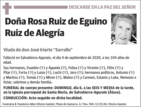 Rosa Ruiz de Eguino Ruiz de Alegría