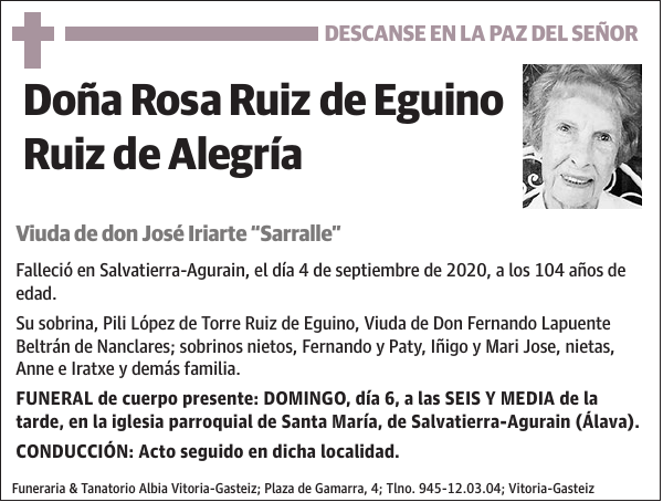 Rosa Ruiz de Eguino Ruiz de Alegría