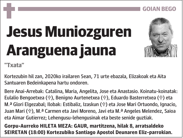 Jesus Muniozguren Aranguena