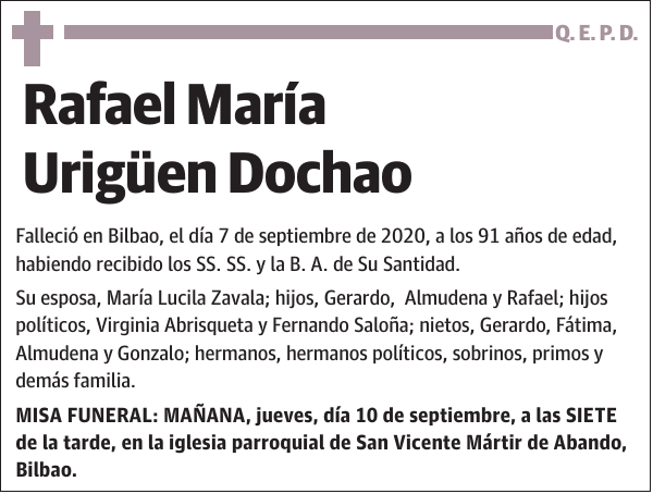 Rafael María Urigüen Dochao