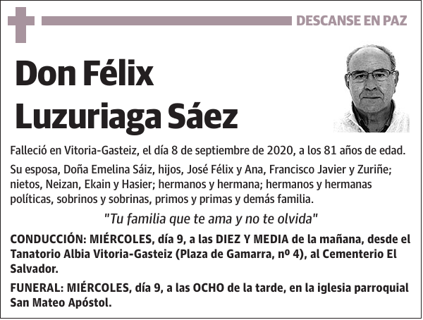 Félix Luzuriaga Sáez