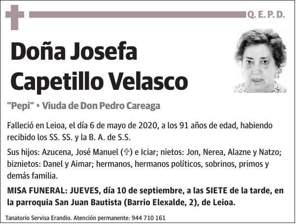 Josefa Capetillo Velasco