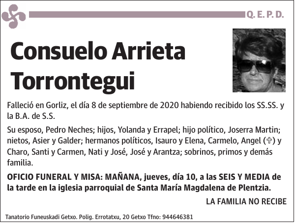 Consuelo Arrieta Torrontegui