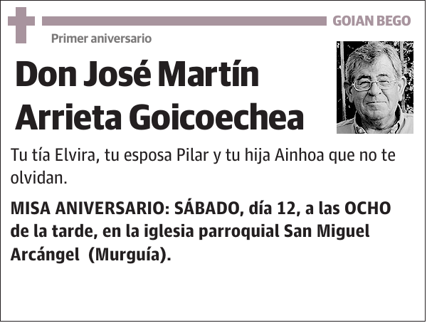 José Martín Arrieta Goicoechea