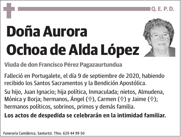 Aurora Ochoa de Alda López