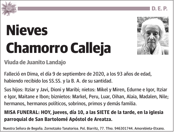 Nieves Chamorro Calleja