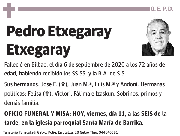 Pedro Etxegaray Etxegaray