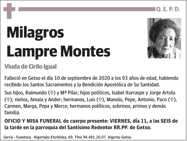 Milagros Lampre Montes