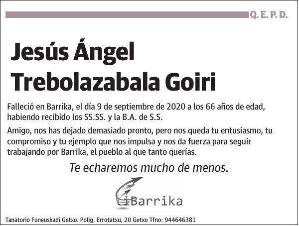 Jesús Ángel Trebolazabala Goiri