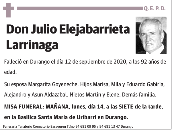 Julio Elejabarrieta Larrinaga