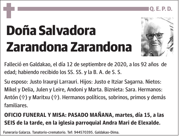 Salvadora Zarandona Zarandona