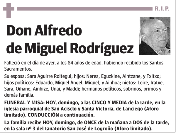 Alfredo de Miguel Rodríguez