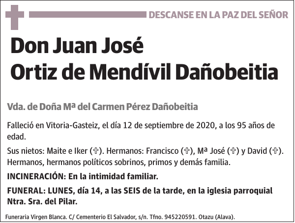 Juan José Ortiz de Mendívil Dañobeitia