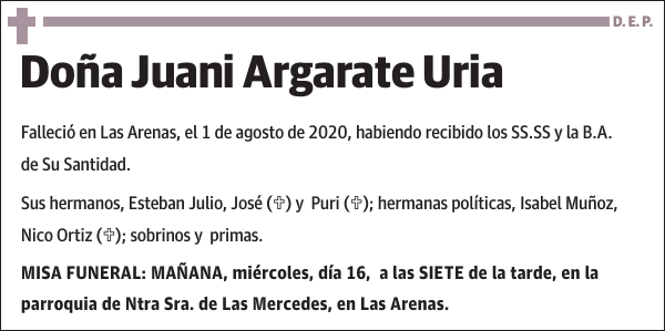 Juani Argarate Uria