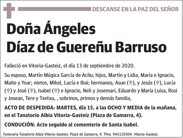 Ángeles Díaz de Guereñu Barruso