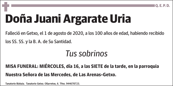 Juani Argarate Uria