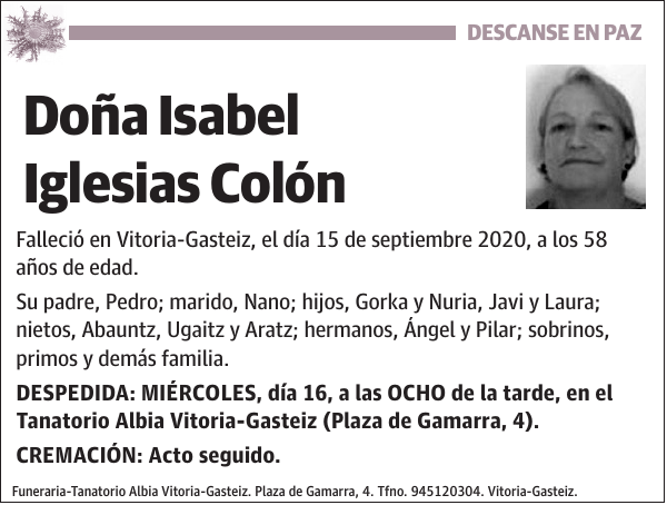 Isabel Iglesias Colón