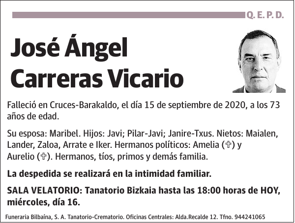 José Ángel Carreras Vicario