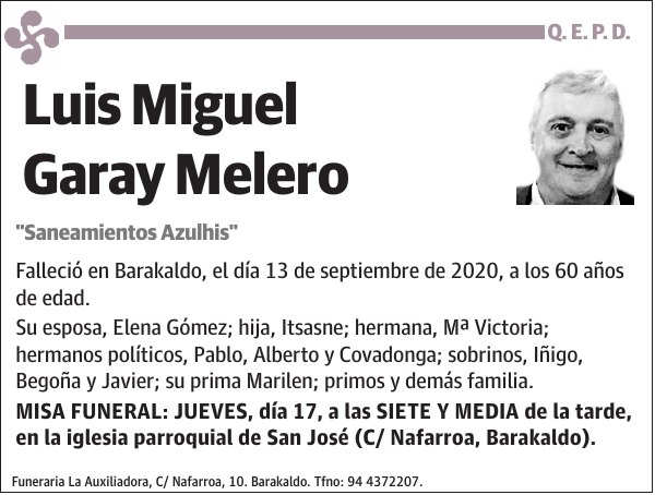 Luis Miguel Garay Melero