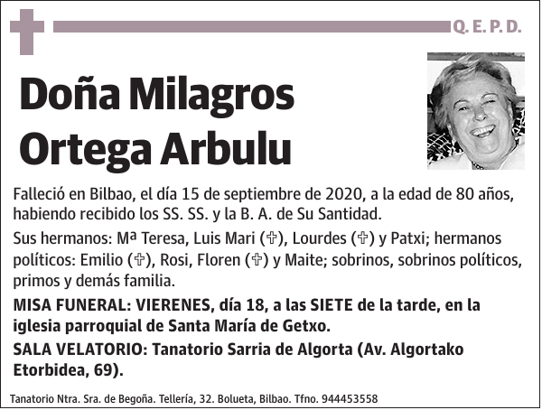 Milagros Ortega Arbulu