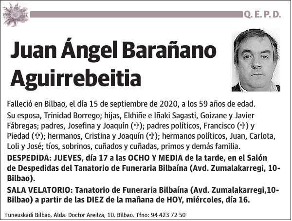 Juan Ángel Barañano Aguirrebeitia