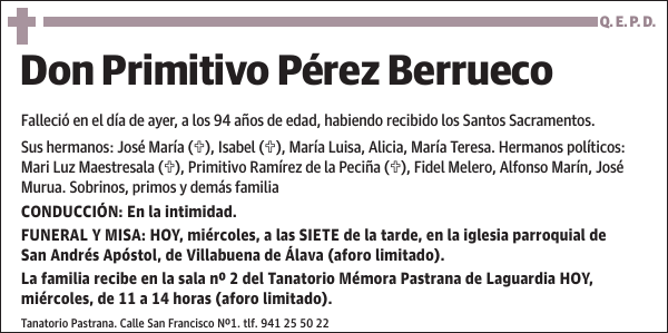 Primitivo Pérez Berrueco