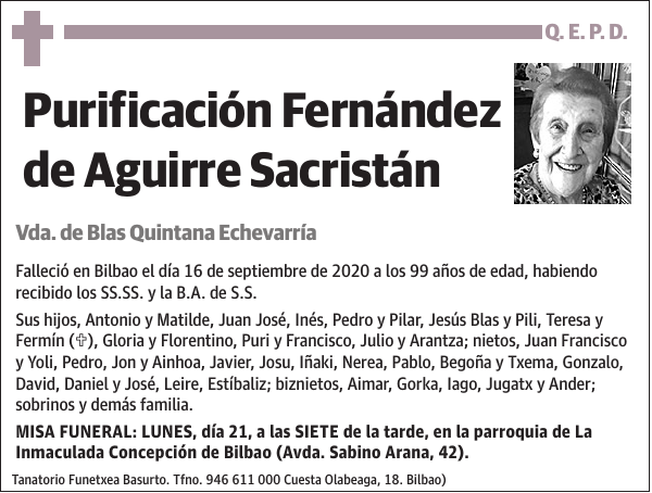 Purificación Fernández de Aguirre Sacristán