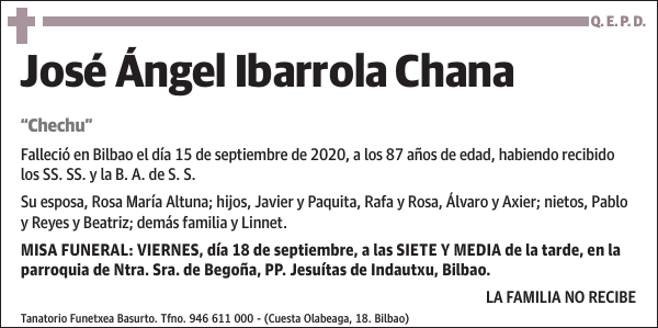 José Ángel Ibarrola Chana