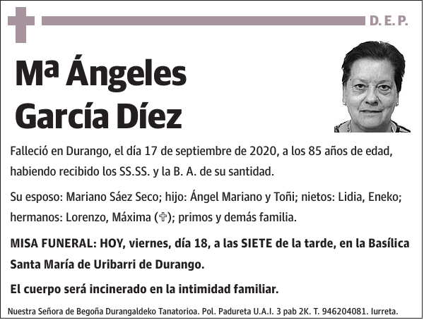 Mª Ángeles García Díez