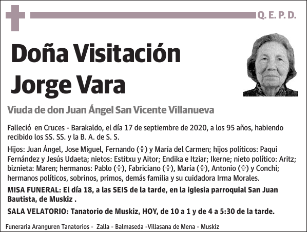 Visitación Jorge Vara