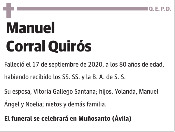 Manuel Corral Quirós