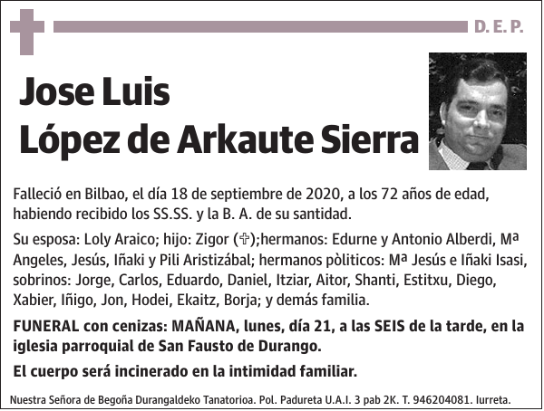 Jose Luis López de Arkaute Sierra