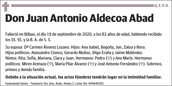 Juan Antonio Aldecoa Abad