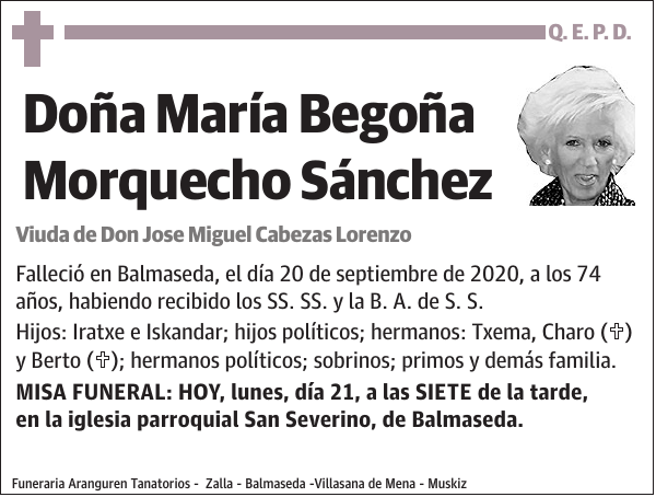 María Begoña Morquecho Sánchez