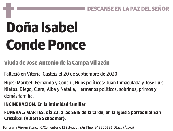 Isabel Conde Ponce