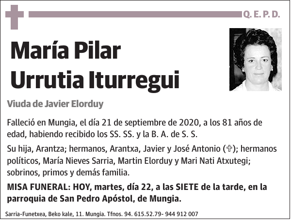 María Pilar Urrutia Iturregui